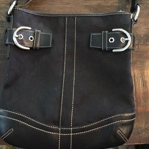Black Coach shoulder purse